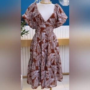 🌴 Her Destiny -  Bishop Sleeve Maxi Sundress.